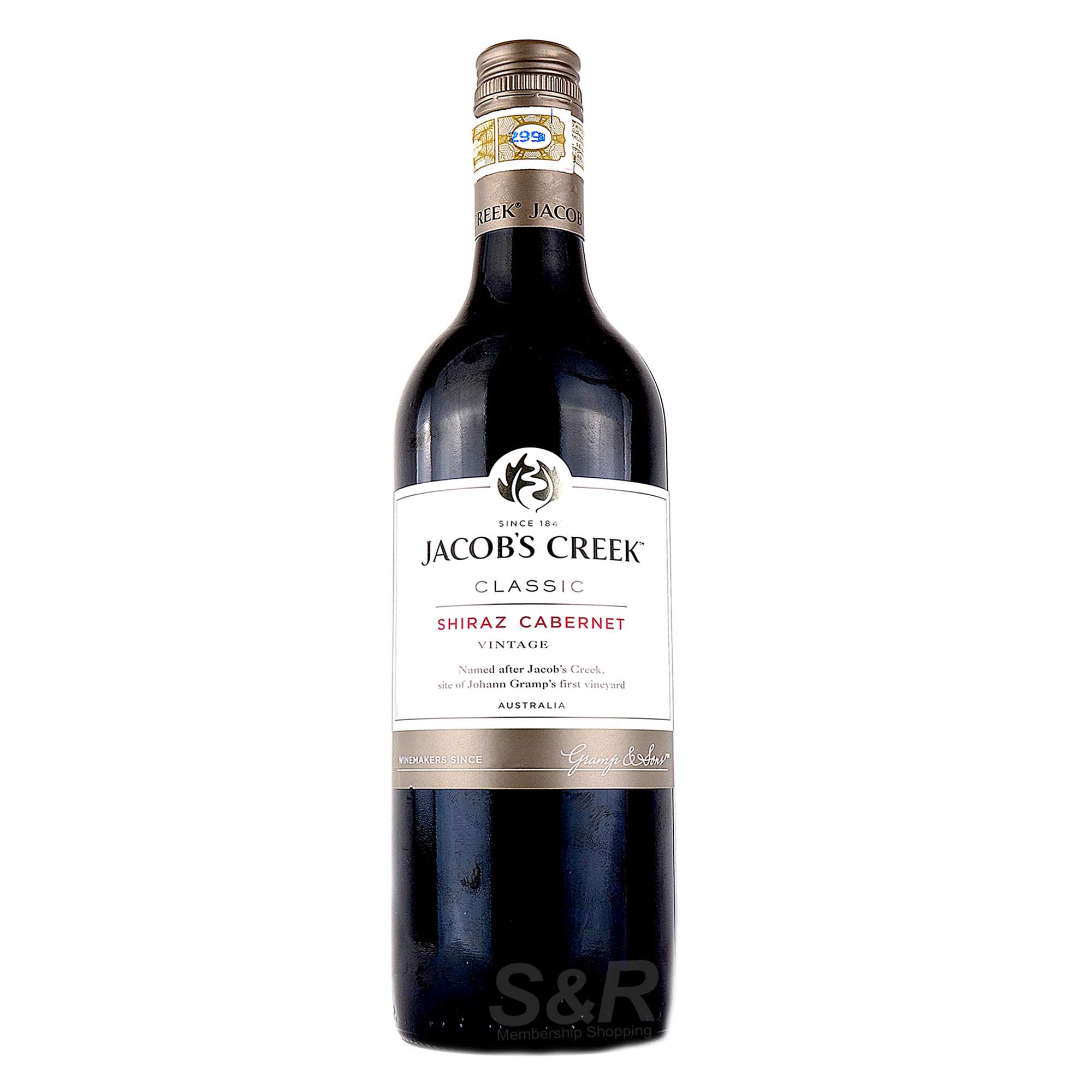 Jacob's Creek Classic Shiraz Cabernet Wine 750mL